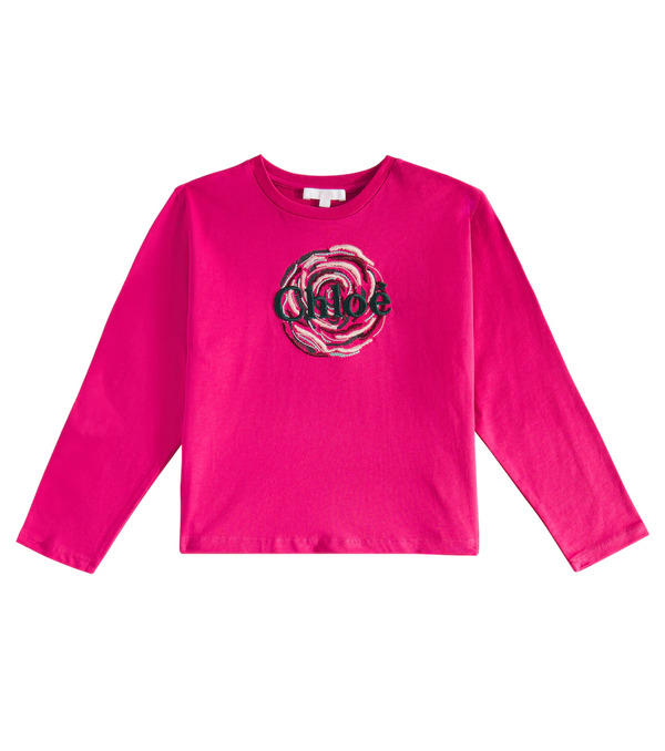  Chloe Kids Chloã© Kids Logo Cotton Top 
