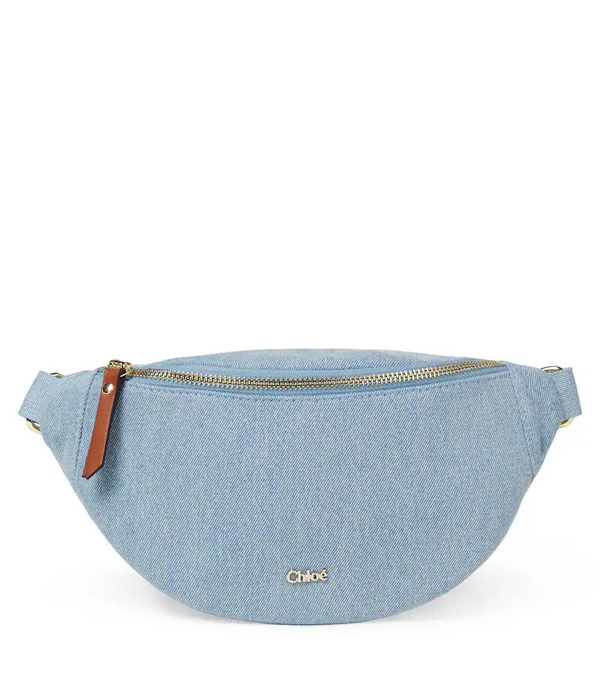  Chloe Kids Chloã© Kids Logo Denim Belt Bag 