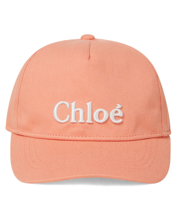  Chloe Kids Chloã© Kids Logo Embroidered Baseball Cap 