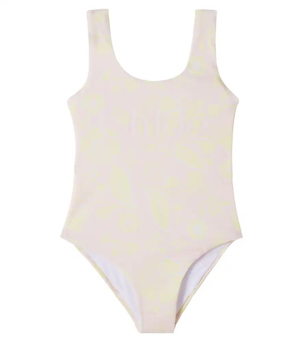  Chloe Kids Chloã© Kids Logo Floral Swimsuit 