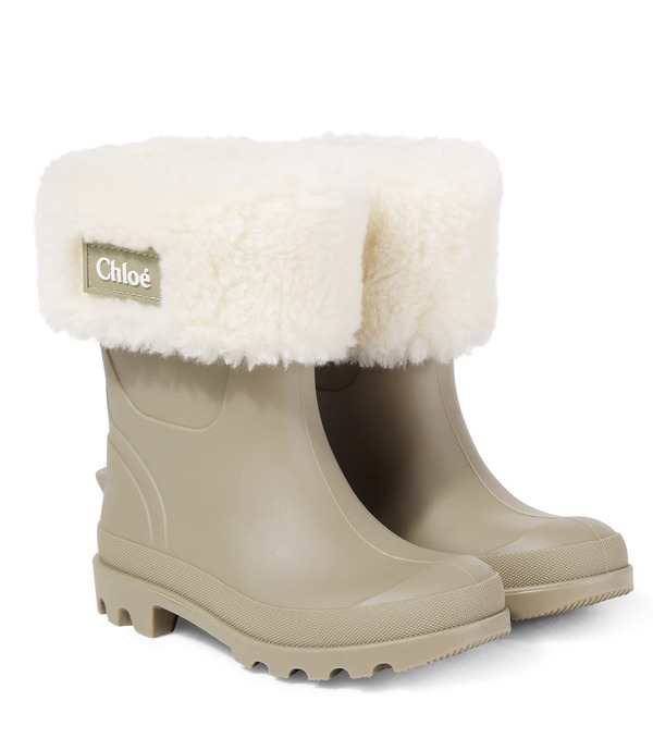  Chloe Kids Chloã© Kids Logo Rain Boots 