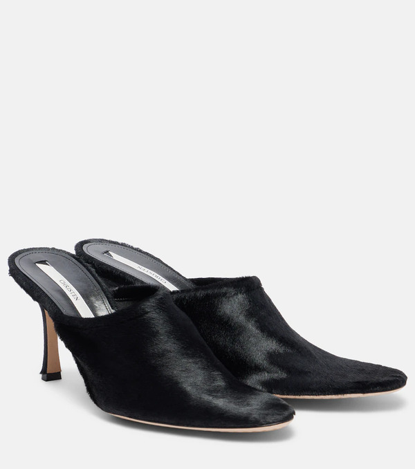  Christen Christen Elipse 75 Calf Hair Mules 