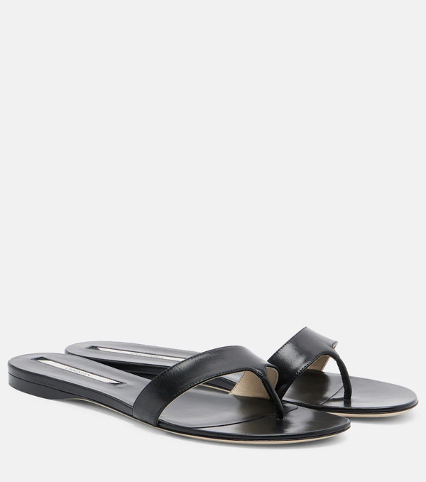  Christen Christen Helix Leather Thong Sandals 