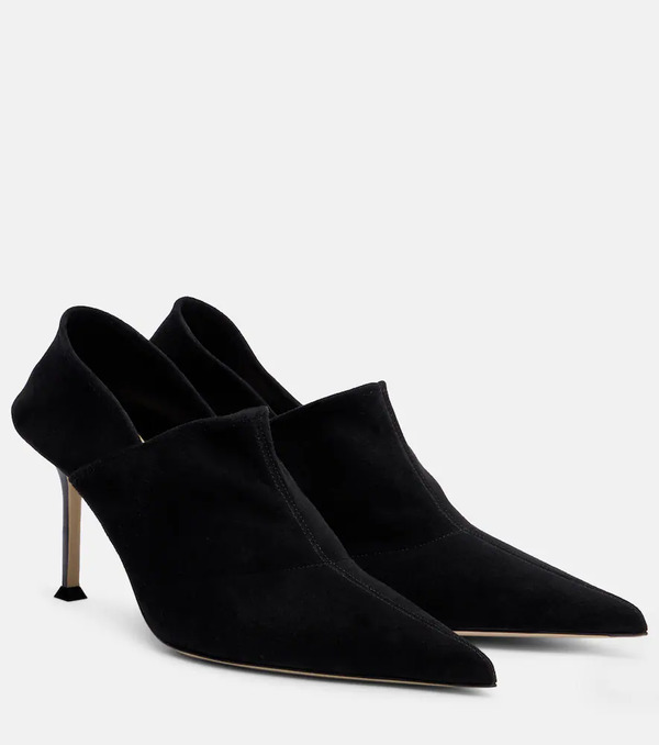  Christen Christen Helix Stretch 75 Suede Pumps 