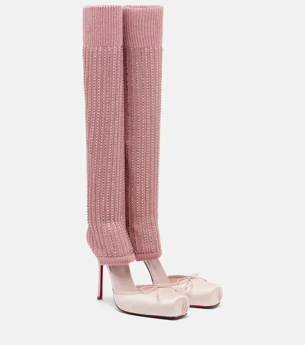  Christian Louboutin Christian Louboutin Cassia 100 Satin Pumps 