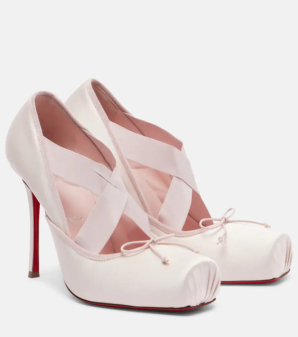  Christian Louboutin Christian Louboutin Cassiastic 100 Crãªpe Satin Pumps 