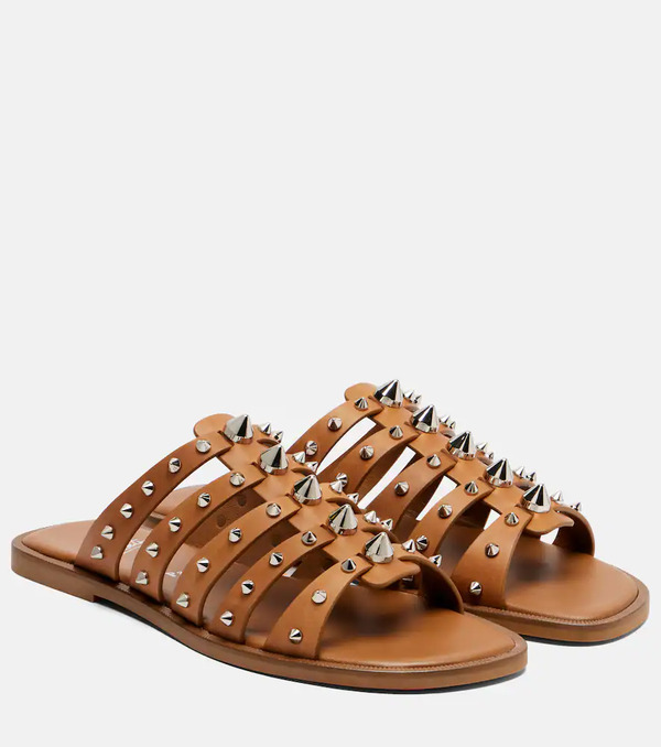  Christian Louboutin Christian Louboutin Charja Spiked Leather Sandals 