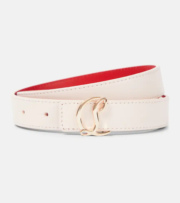  Christian Louboutin Christian Louboutin Cl Logo Leather Belt 