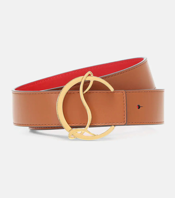  Christian Louboutin Christian Louboutin Cl Logo Reversible Leather Belt 