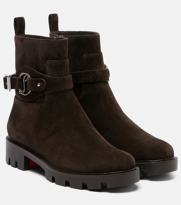  Christian Louboutin Christian Louboutin Dianouchette Suede Ankle Boots 