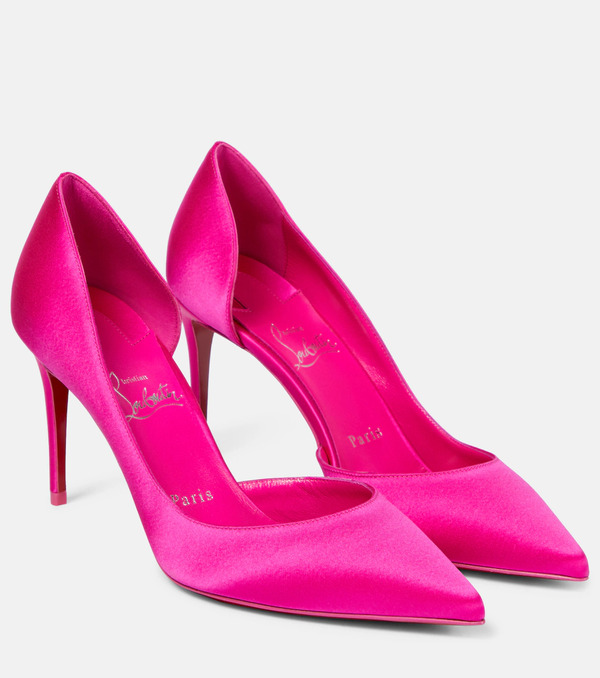  Christian Louboutin Christian Louboutin Iriza 85 Silk Satin Pumps 