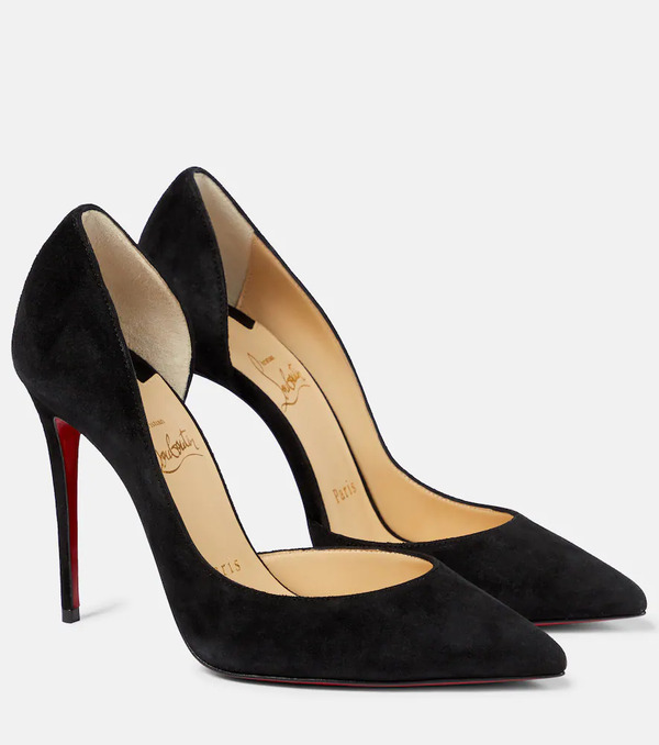  Christian Louboutin Christian Louboutin Iriza 100 Suede Pumps 