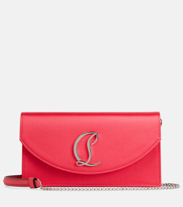  Christian Louboutin Christian Louboutin Loubi54 Silk-satin Clutch 