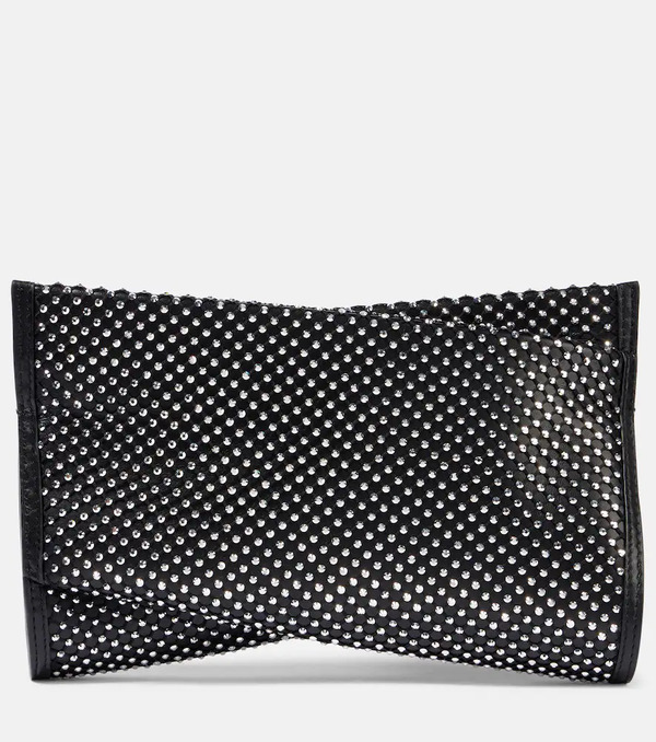  Christian Louboutin Christian Louboutin Loubitwist Small Embellished Leather Clutch 