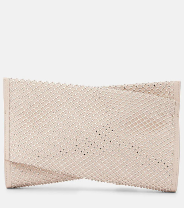  Christian Louboutin Christian Louboutin Loubitwist Small Leather Clutch With Strap 