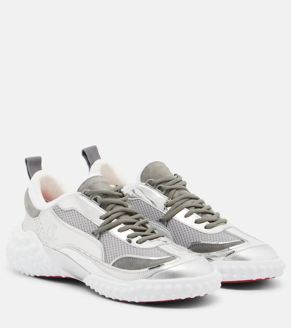 Christian Louboutin Christian Louboutin Mara Suede And Mesh Sneakers 