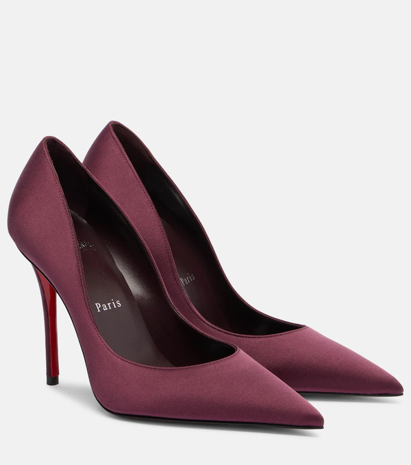  Christian Louboutin Christian Louboutin Miss Z 100 Crãªpe Satin Pumps 
