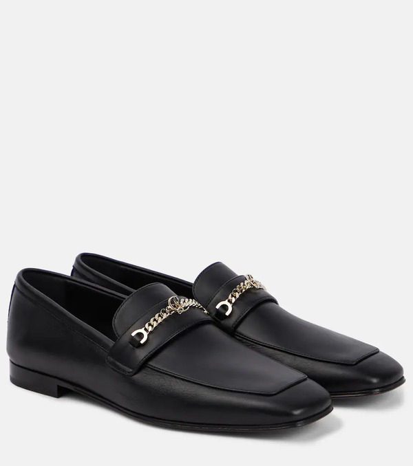  Christian Louboutin Christian Louboutin Mj Moc Leather Loafers 