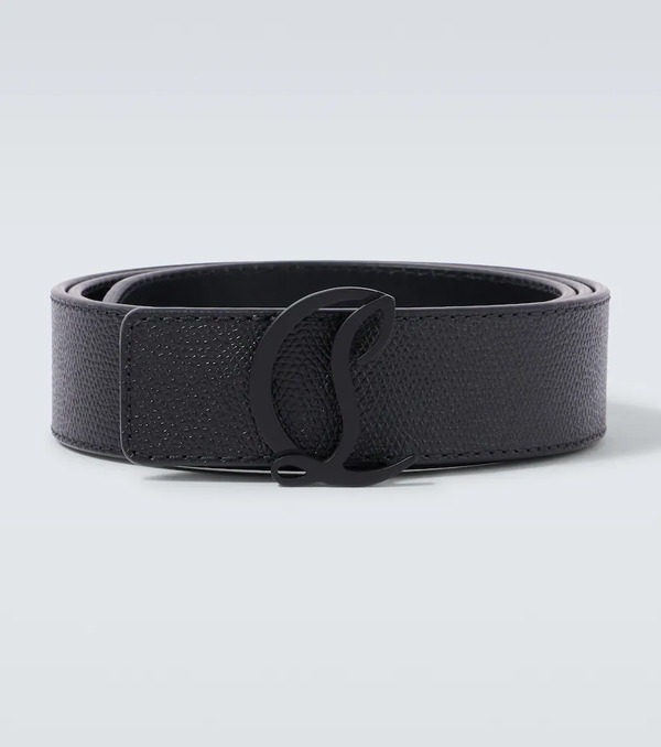  Christian Louboutin Christian Louboutin Mooncrest Reversible Leather Belt 