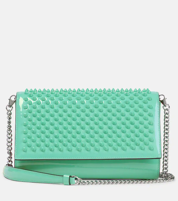  Christian Louboutin Christian Louboutin Paloma Small Embellished Leather Clutch 