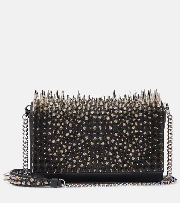  Christian Louboutin Christian Louboutin Paloma Spiked Leather Clutch 