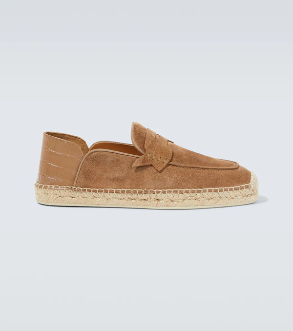  Christian Louboutin Christian Louboutin Paquepapa No Back Suede Espadrilles 