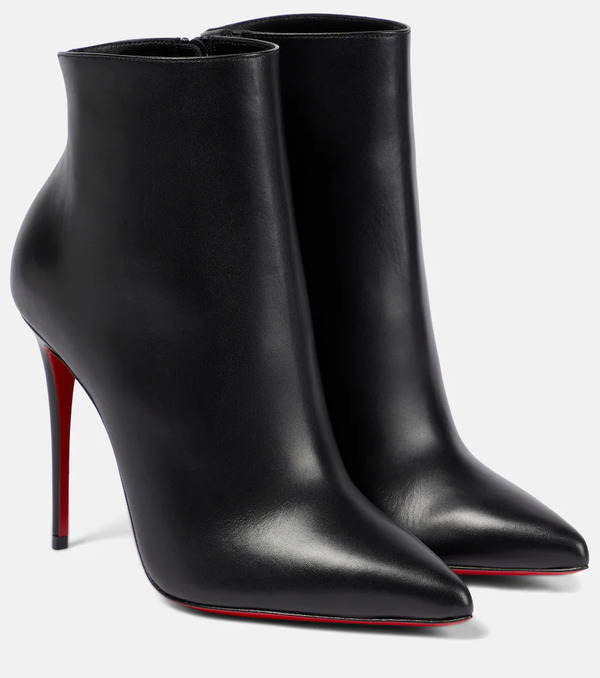  Christian Louboutin Christian Louboutin So Kate 100 Leather Ankle Boots 