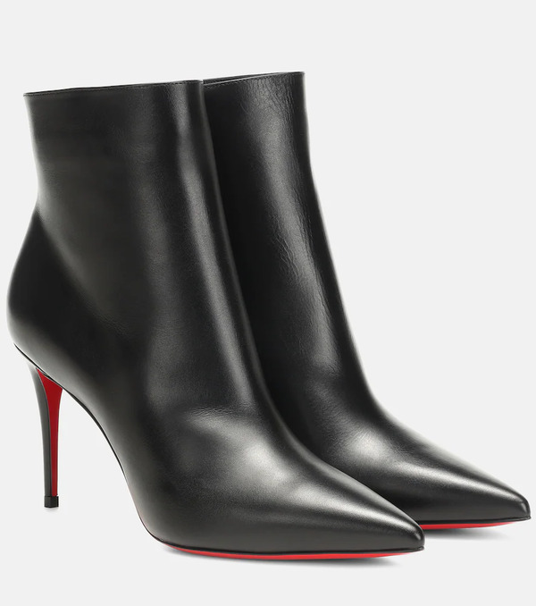  Christian Louboutin Christian Louboutin So Kate 85 Leather Ankle Boots 