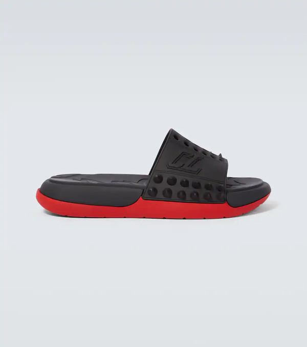  Christian Louboutin Christian Louboutin Take It Easy Spiked Slides 
