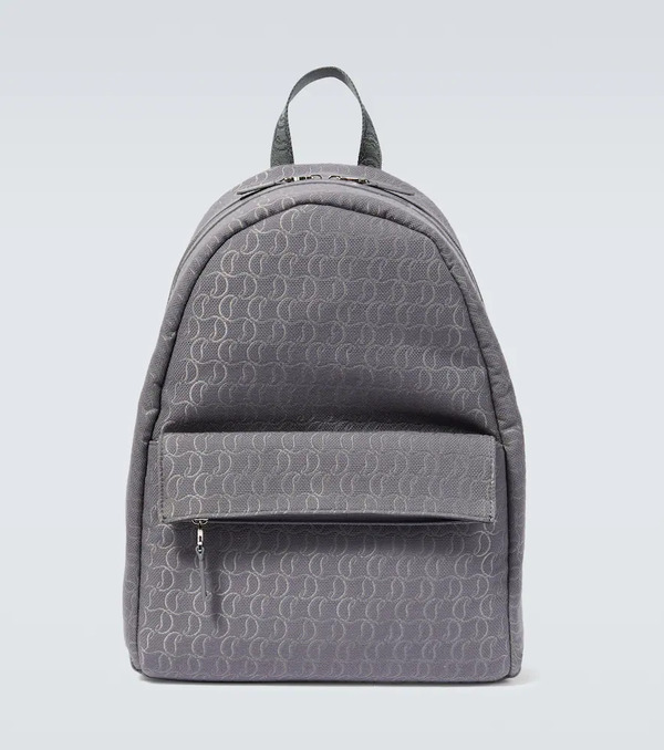  Christian Louboutin Christian Louboutin Zip N Flap Logo Jacquard Backpack 
