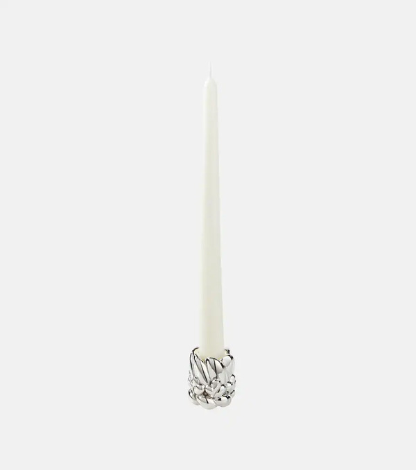  Christofle Christofle Babylone Silver-plated Candle Holder 
