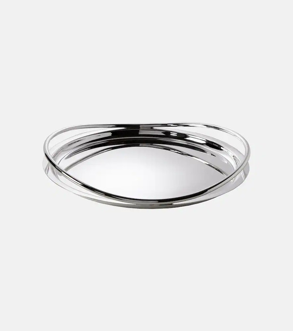  Christofle Christofle Vertigo Silver-plated Tray By Andrã©e Putman 