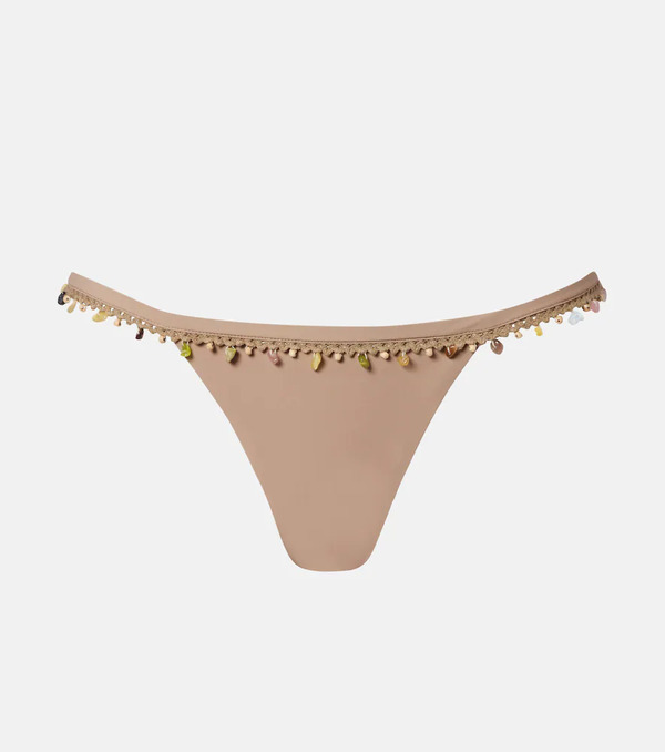  Christopher Esber Christopher Esber Beach Quartz Embellished Bikini Bottoms 