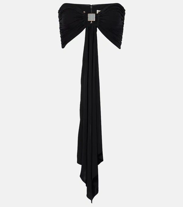  Christopher Esber Christopher Esber Bezel Quartz Draped Crop Top 