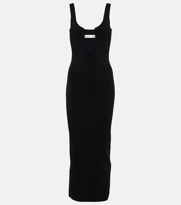  Christopher Esber Christopher Esber Cutout Ribbed-knit Midi Dress 