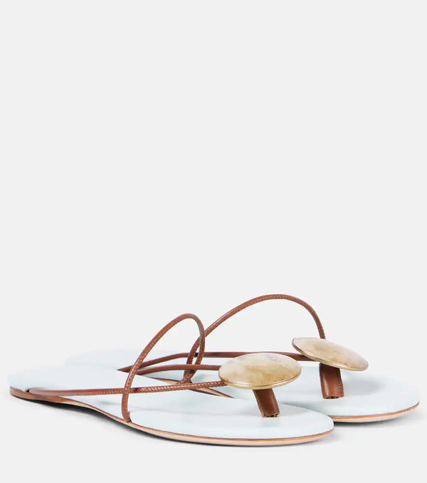  Christopher Esber Christopher Esber Doma Embellished Leather Sandals 