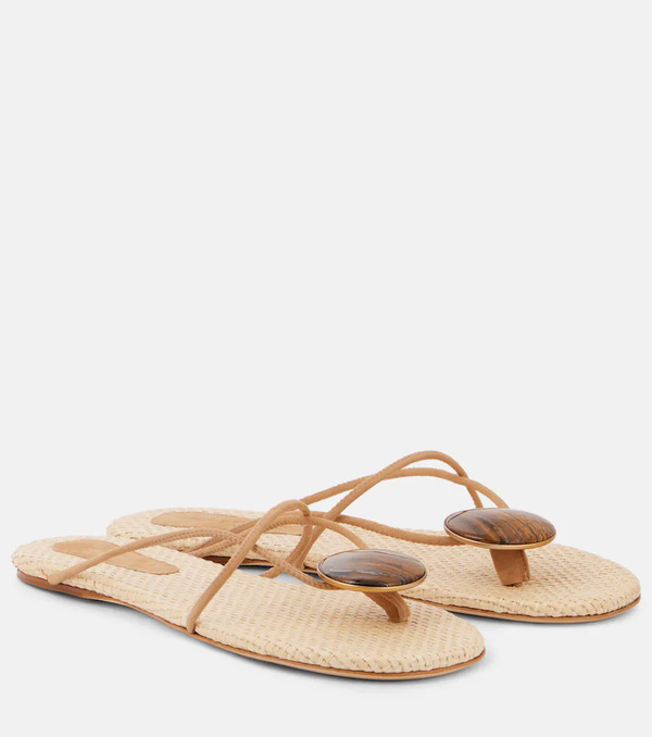  Christopher Esber Christopher Esber Doma Embellished Thong Sandals 