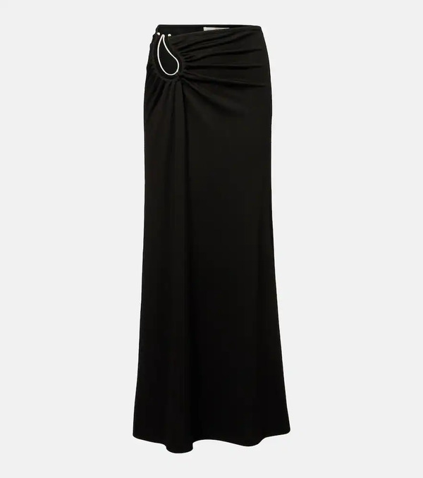  Christopher Esber Christopher Esber Paisley Gathered Maxi Skirt 