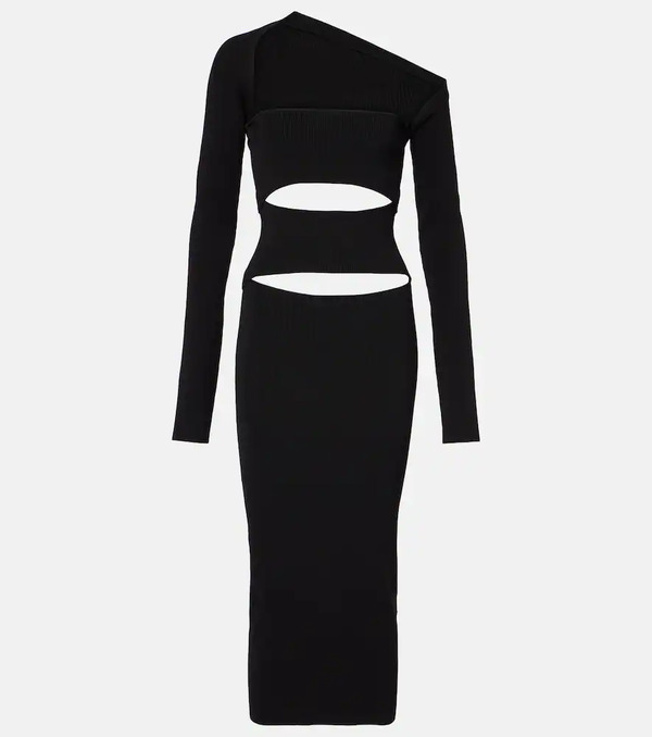  Christopher Esber Christopher Esber Ribbed-knit Jersey Midi Dress 