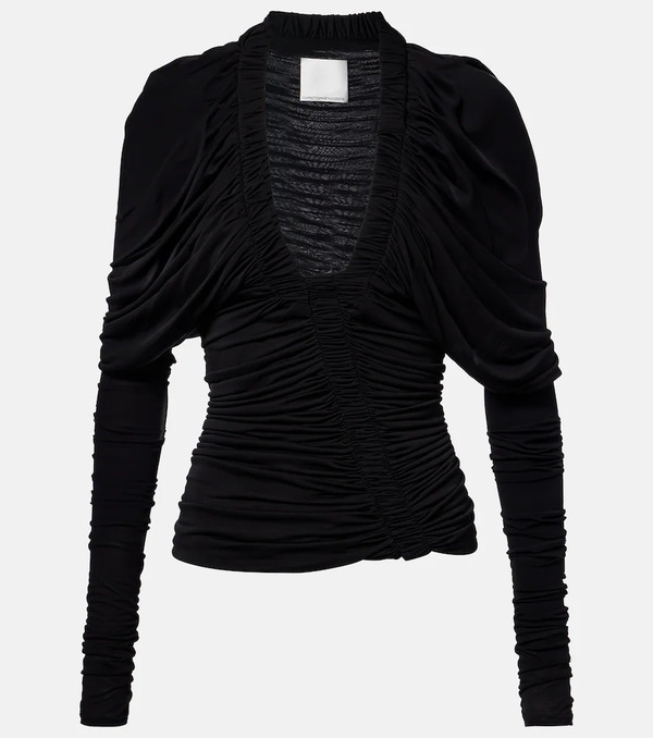  Christopher Esber Christopher Esber Ruched Jersey Top 
