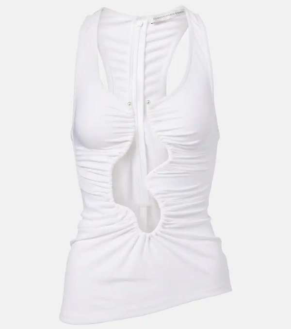  Christopher Esber Christopher Esber Salacia Cutout Ruched Tank Top 