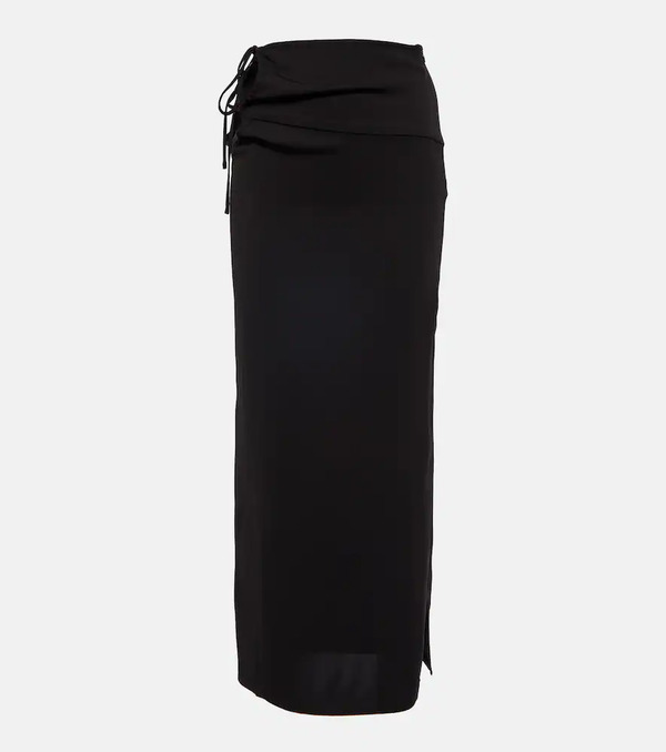  Christopher Esber Christopher Esber Wraparound Crãªpe Maxi Skirt 