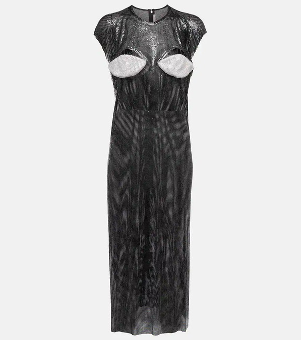  Christopher Kane Christopher Kane Crystal-embellished Cutout Midi Dress 