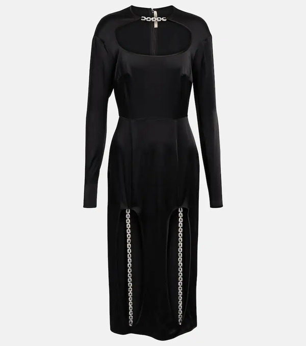  Christopher Kane Christopher Kane Cutout Embellished Midi Dress 