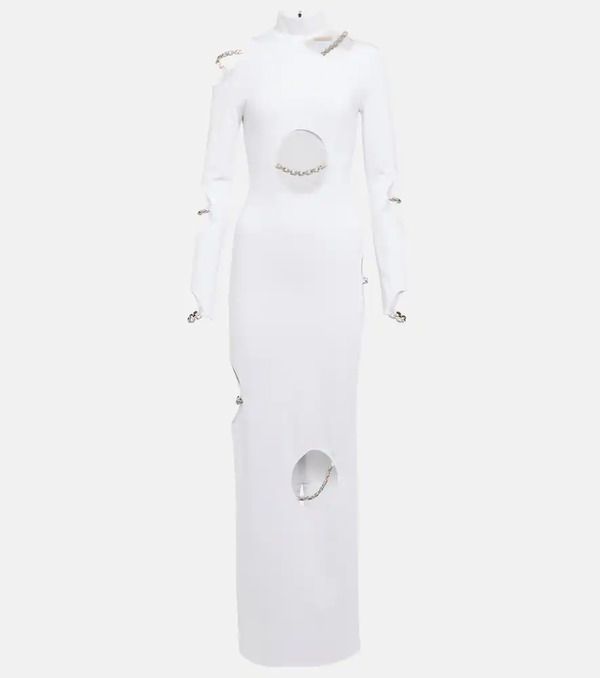  Christopher Kane Christopher Kane Embellished Cutout Maxi Dress 