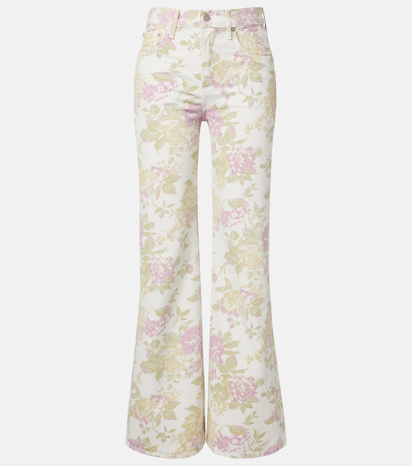  Citizens Of Humanity Citizens Of Humanity Kimberly '70s Floral Flared Jeans 