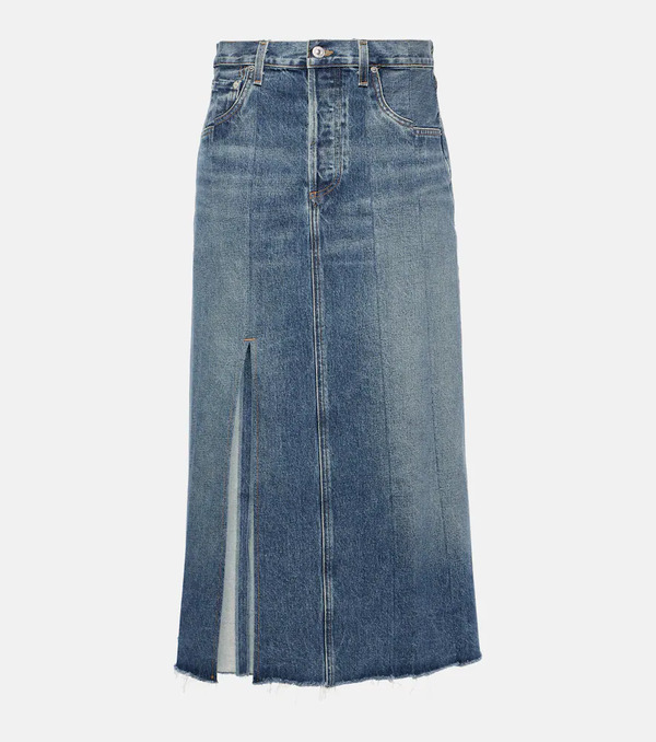 Citizens Of Humanity Citizens Of Humanity Raian Denim Midi Skirt 