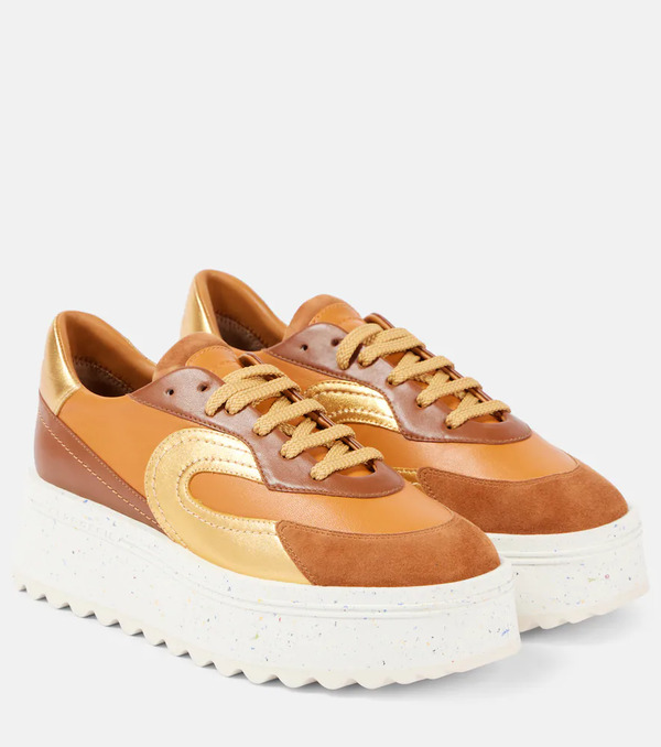  Clergerie Clergerie Awake Leather Platform Sneakers 