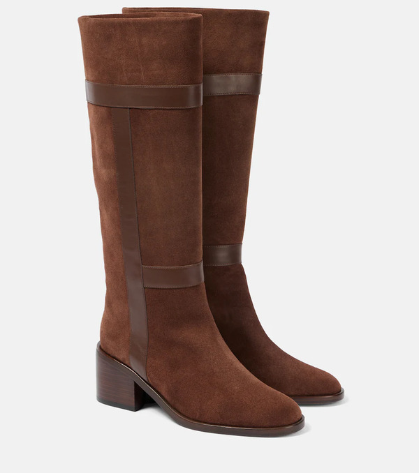  Clergerie Clergerie Lyube 65 Shearling-lined Suede Knee-high Boots 