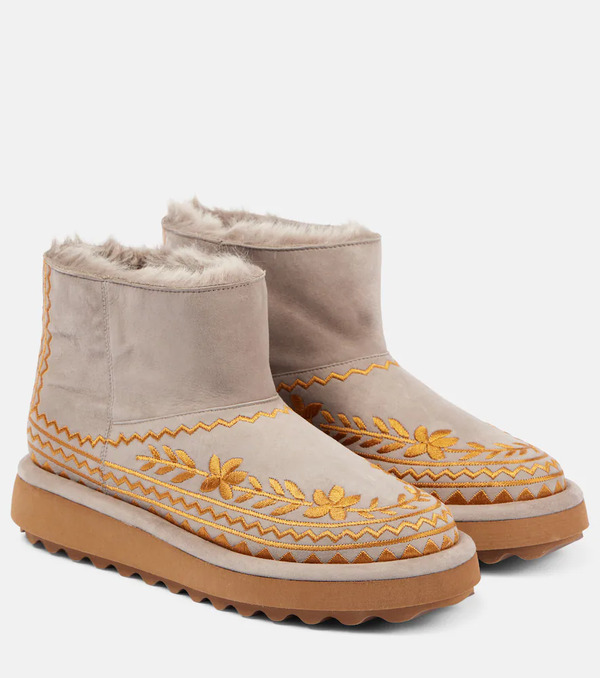  Clergerie Clergerie Zarina Shearling-lined Suede Snow Boots 